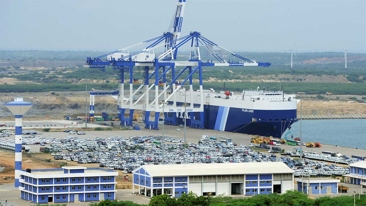 Hambantota port Sri Lanka