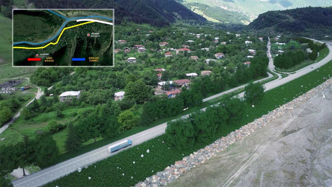 The Kvesheti-Kobi Road