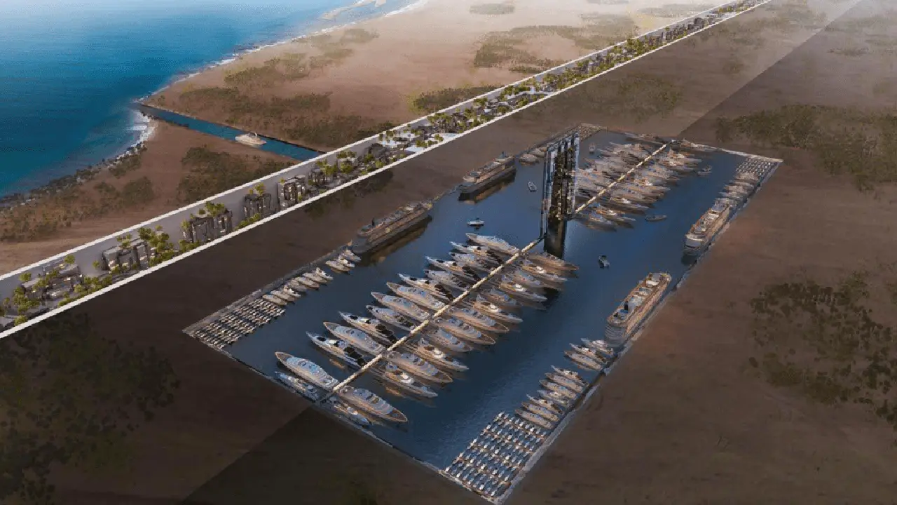 NEOM’s Hidden Marina The Line