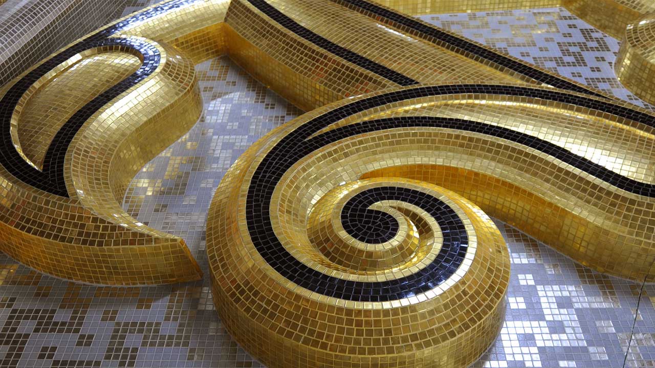 A Shell Covered in Gold and Artistry